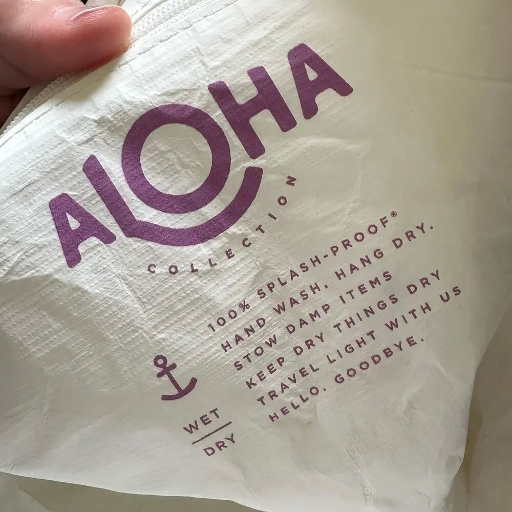 Aloha Collection Day Tripper Tote Bag Adrift Serene Hibiscus Floral Print Blue